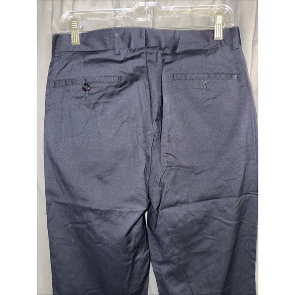 Emporio Armani Pants Womens 40 US size 6 Wool Blend Navy Blue Lowrise Slacks - Picture 5 of 12